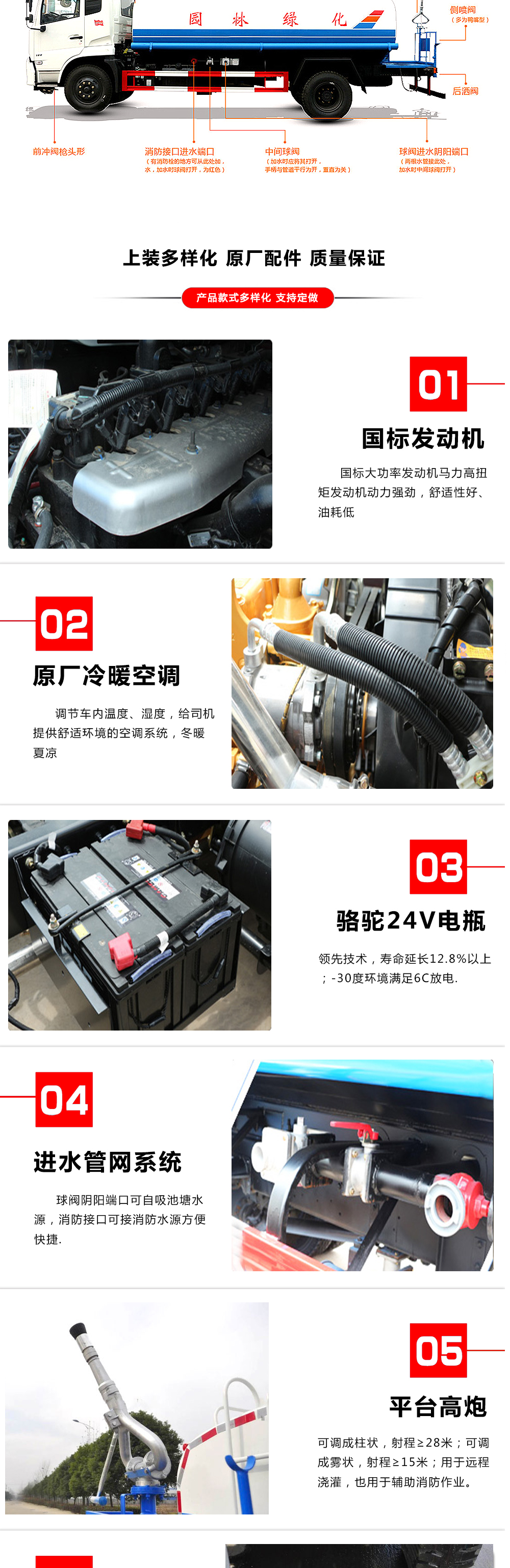 純電動大型18噸天錦洗掃車